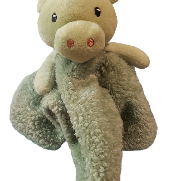 DTU Inc Dinosaur Lovey Security Blanket Green Dinosaur Sensory Blanket ll" - Picture 2 of 4